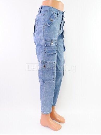 Šviesiai mėlyni su kišenėmis džinsai LAJOLY